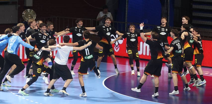 Handball, U18 European Championship, Germany v Slovenia; Germany are European champions