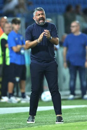 SOCCER - Friendly Match - Frosinone vs. Lazio Photo by IPA ABACAPRESS.COM87360783 - Frosinone, Italy, August 9, 2026: Gennaro Gattuso, coach of S.S. Lazio, seen in action during the friendly match between Frosinone Calcio and S.S. Lazio at Benito Stirpe Stadium. Frosinone Italy  Copyright: xIPAxSport ABACAx