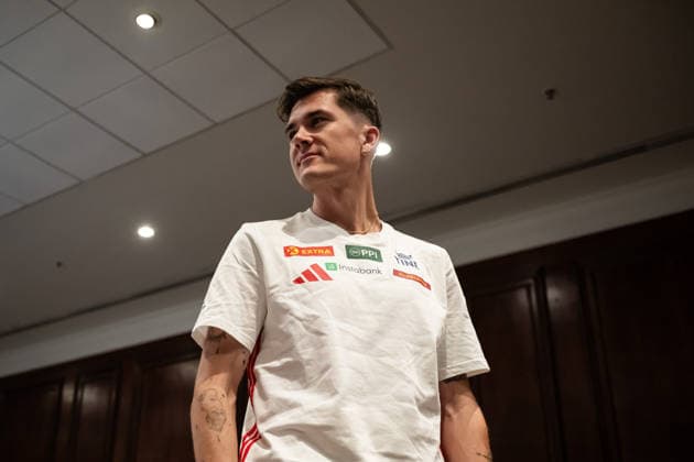 August 9, 2026: Jakob Asserson Ingebrigtsen of the Norwegian national track and field team at a press event ahead of the 2026 European Athletics Championships on August 9, 2026 in Birmingham. Photo by Mathias Bergeld, BILDBYRAN, code MB MB1396. athletics, friidrett, friidrotts EM, 2026 European Athletics Championships, press conference, event, meeting, 1, BBeng, Norway, Norge  Copyright: MATHIASxBERGELD BB260809MB016