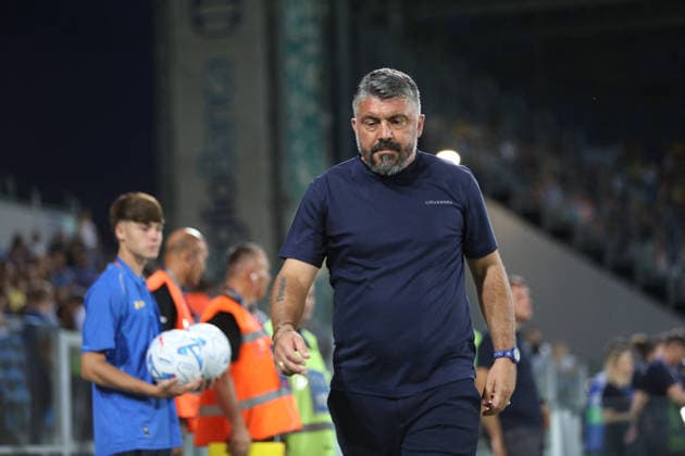 SOCCER - Friendly Match - Frosinone vs. Lazio Photo by IPA ABACAPRESS.COM87360842 - Gennaro Gattuso during the preseason friendly soccer match between Frosinone Calcio and SS Lazio at Benito Stirpe Stadium on August 9, 2026, in Frosinone, Italy. Frosinone Italy  Copyright: xIPAxSport ABACAx