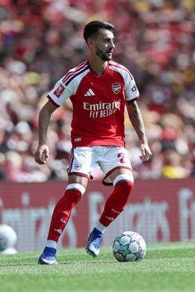 London, England, 9th August 2026. Fabio Vieira of Arsenal during the Arsenal vs Borussia Dortmund Pre Season Friendly match at the Emirates Stadium, London. Picture credit should read: David Klein Sportimage EDITORIAL USE ONLY. No use with unauthorised audio, video, data, fixture lists, club league logos or live services. Online in-match use limited to 120 images, no video emulation. No use in betting, games or single club league player publications. SPI_DK_141_Arsenal_Dortmund SPI-4895-0140