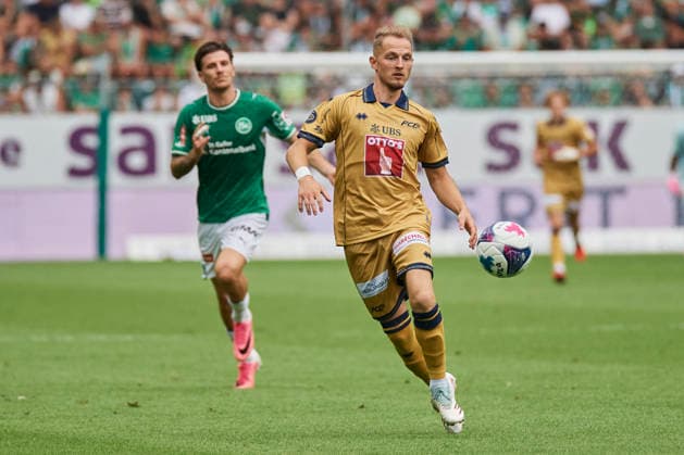 Brack Super League 2026–2027: FC St. Gallen 1879 vs. FC Lucerne, St. Gallen, Switzerland St. Gallen, Switzerland, August 9, 2026 Andrejs Ciganiks during the Brack Super League match between FC St. Gallen 1879 and FC Lucerne in St. Gallen