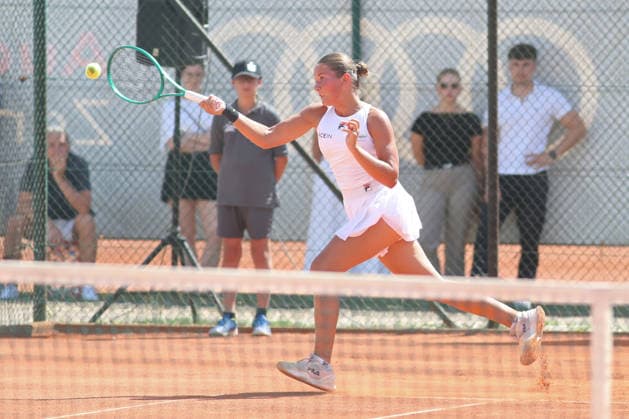 Leipzig Open 2026, ITF Final: Ida Wobker vs. Irene Burillo, August 9, 2026—Ida Wobker (Germany, GER) in the final of the Leipzig Open 2026, ITF World Tennis Tour, August 9, 2026, at the Leipzig Tennis Club 1990 on the Sportforum Nordanlage grounds Copyright: xBEAUTIFULxSPORTS JanxKaeferx