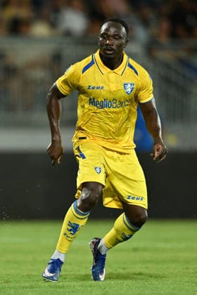 SOCCER - Friendly Match - Frosinone vs. Lazio Photo by IPA ABACAPRESS.COM87361696 - Seydou Fini of Frosinone Calcio is in action during a preseason friendly match between Frosinone Calcio and S.S. Lazio at the Benito Stirpe Stadium on August 9, 2026, in Frosinone, Italy. Frosinone Italy  Copyright: xIPAxSport ABACAx