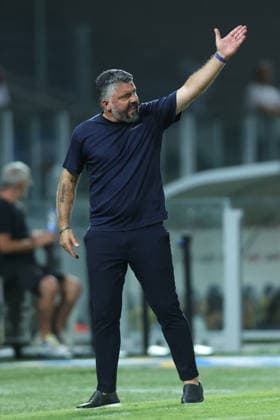 SOCCER - Friendly Match - Frosinone vs. Lazio Photo by IPA ABACAPRESS.COM87362098 - Frosinone, Italy, August 9, 2026: Gennaro Gattuso, coach of S.S. Lazio, seen in action during the friendly match between Frosinone Calcio and S.S. Lazio at Benito Stirpe Stadium. Frosinone Italy  Copyright: xIPAxSport ABACAx