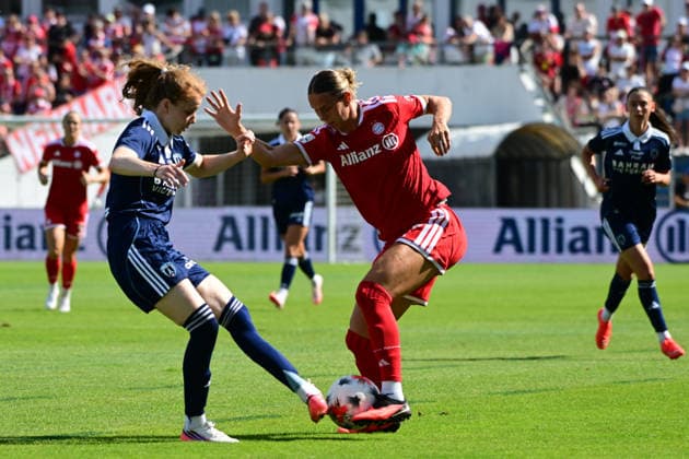 Women s Soccer: Klara from BÜHL at the FC Bayern Munich vs. Paris FC women s soccer friendly match on August 9, 2026, Germany, Bavaria, Unterhaching, Uhlsport Park, Bavaria, Germany