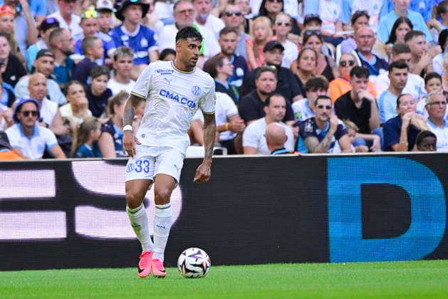 FOOTBALL : Olympique de Marseille VS Athletic Club Bilbao - 09 08 2026 Emerson (OM) - Pre-season friendly between Olympique de Marseille and Athletic Club Bilbao on August 9, 2026 at the CEPAC Velodrome Stadium in Marseille. MarseilleFrance  Copyright: xWilliamxCannarellax