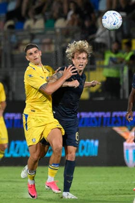 Lazio™s Nicolo™ Rovella during the 2026 2027 season pre-season friendly football match between Frosinone and SS Lazio at the Benito Stirpe stadium in Frosinone Italy - Sunday, August 09, 2026 - Soccer ( Photo by Fabrizio Corradetti LaPresse )  Copyright: xFabrizioxCorradetti LaPressex