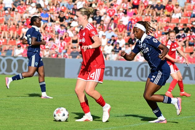 SEHITLER Alara Women s Soccer at the FC Bayern Munich vs. Paris FC women s soccer friendly match on August 9, 2026, Germany, Bavaria, Unterhaching, Uhlsport Park, Bavaria, Germany
