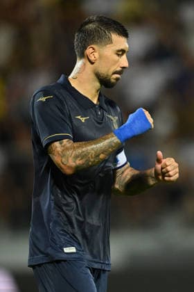 IPA87363087 - Mattia Zaccagni of S.S. Lazio celebrates after scoring the goal that made the score 1-2 during a preseason friendly match between Frosinone Calcio and S.S. Lazio at the Benito Stirpe Stadium on August 9, 2026, in Frosinone, Italy.  Copyright: xDomenicoxCippitelli IPAxSportx xx 87363087