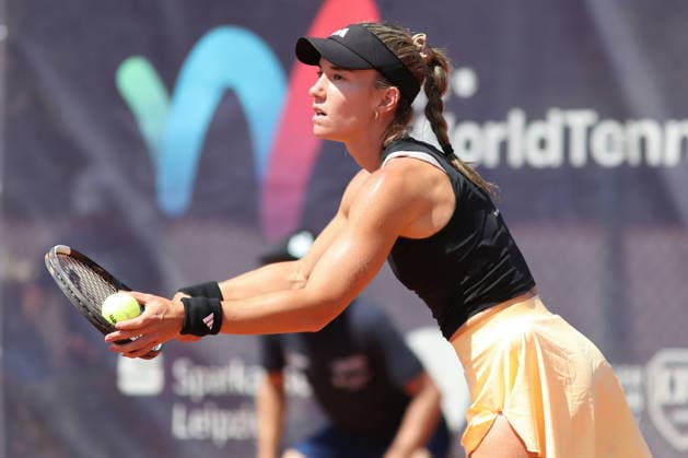 Leipzig Open 2026, ITF Final: Ida Wobker vs. Irene Burillo, August 9, 2026—Irene Burillo (Spain, ESP) in the final of the Leipzig Open 2026, ITF World Tennis Tour, August 9, 2026, at the Leipzig Tennis Club 1990 on the Sportforum Nordanlage grounds Copyright: xBEAUTIFULxSPORTS JanxKaeferx