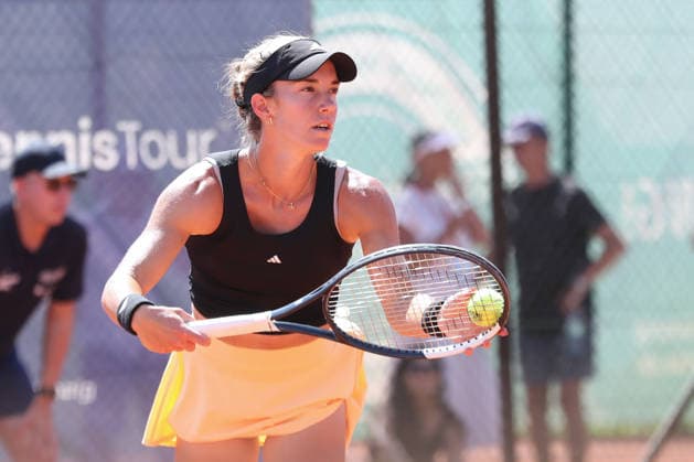 Leipzig Open 2026, ITF Final: Ida Wobker vs. Irene Burillo, August 9, 2026—Irene Burillo (Spain, ESP) in the final of the Leipzig Open 2026, ITF World Tennis Tour, August 9, 2026, at the Leipzig Tennis Club 1990 on the Sportforum Nordanlage grounds Copyright: xBEAUTIFULxSPORTS JanxKaeferx