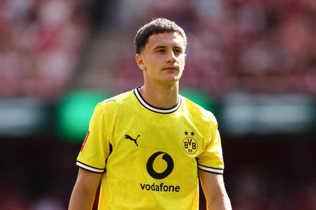 Arsenal gegen Borussia Dortmund, 9. August 2026, London, Emirates Cup: Arsenal gegen Borussia Dortmund – Luca Reggiani von Borussia Dortmund, Foto: Jacques Feeney, Abseits, London, Großbritannien  Copyright: xJacquesxFeeneyx xOffsidexOffside