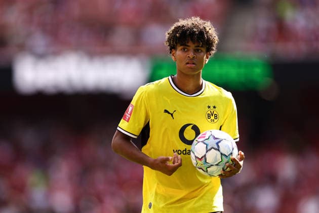 Arsenal gegen Borussia Dortmund, 9. August 2026, London, Emirates Cup: Arsenal gegen Borussia Dortmund – Mathis Albert von Borussia Dortmund, Foto: Jacques Feeney, Abseits, London, Großbritannien  Copyright: xJacquesxFeeneyx xOffsidexOffside