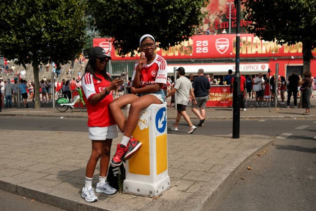 Arsenal gegen Borussia Dortmund, 9. August 2026, London, Emirates Cup: Arsenal gegen Borussia Dortmund – Arsenal-Fans. Foto: Jacques Feeney, Offside, London, Großbritannien  Copyright: xJacquesxFeeneyx xOffsidexOffside