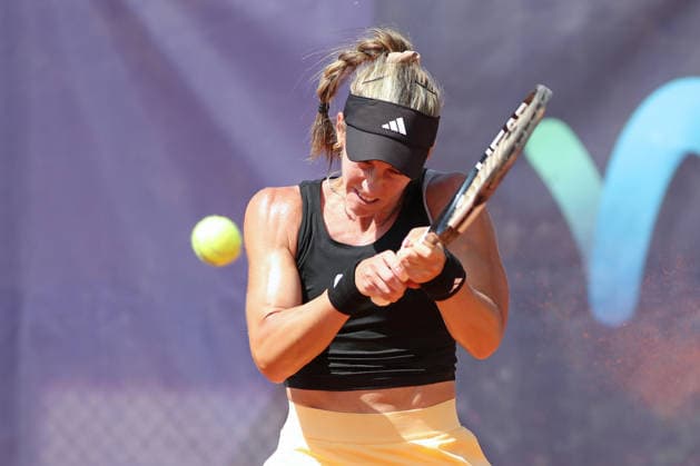 Leipzig Open 2026, ITF Final: Ida Wobker vs. Irene Burillo, August 9, 2026—Irene Burillo (Spain, ESP) in the final of the Leipzig Open 2026, ITF World Tennis Tour, August 9, 2026, at the Leipzig Tennis Club 1990 on the Sportforum Nordanlage grounds Copyright: xBEAUTIFULxSPORTS JanxKaeferx