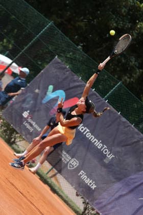 Leipzig Open 2026, ITF Final: Ida Wobker vs. Irene Burillo, August 9, 2026—Irene Burillo (Spain, ESP) in the final of the Leipzig Open 2026, ITF World Tennis Tour, August 9, 2026, at the Leipzig Tennis Club 1990 on the Sportforum Nordanlage grounds Copyright: xBEAUTIFULxSPORTS JanxKaeferx