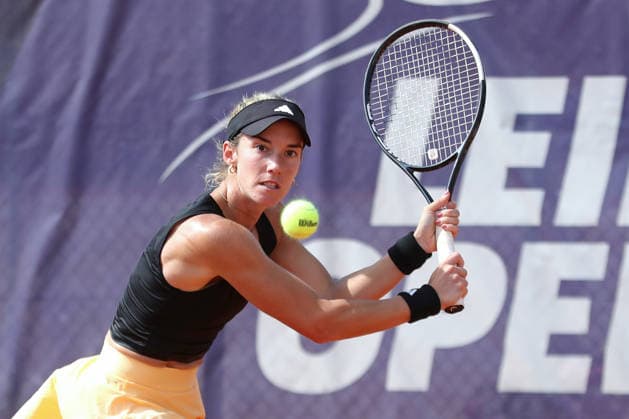 Leipzig Open 2026, ITF Final: Ida Wobker vs. Irene Burillo, August 9, 2026—Irene Burillo (Spain, ESP) in the final of the Leipzig Open 2026, ITF World Tennis Tour, August 9, 2026, at the Leipzig Tennis Club 1990 on the Sportforum Nordanlage grounds Copyright: xBEAUTIFULxSPORTS JanxKaeferx