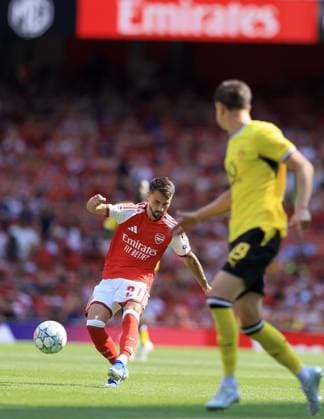 Fabio Vieira of Arsenal Arsenal v Borussia Dortmund, Pre Season Friendly, Football, Emirates Stadium, London, UK - 09 Aug 2026London Emirates Stadium United Kingdom EDITORIAL USE ONLY No use with unauthorised audio, video, data, fixture lists, club league logos or live services. Online in-match use limited to 120 images, no video emulation. No use in betting, games or single club league player publications. Copyright: xGeorgexTewkesbury Shutterstockx 17051143ch