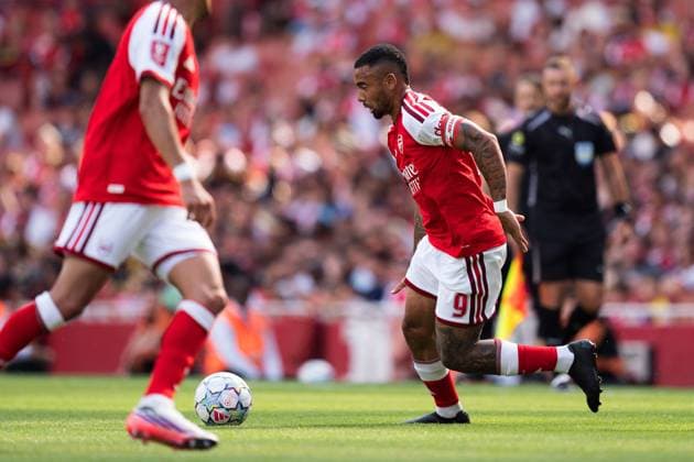 Gabriel Jesus of Arsenal in action Arsenal vs Borussia Dortmund, Emirates Cup, Final, Emirates Stadium, London, UK - 09 Aug 2026London Emirates Stadium United Kingdom  Copyright: xWiredxPhotos Shutterstockx 17058922ft