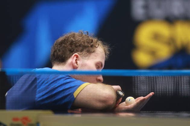 2026 WTT Europe Smash - Sweden - Qualifications Day 2 Connor Green of England competes against Izaak Quek of Singapore during the Men s Singles - Qualifying Round 3 at the 2026 Europe Smash at the Baltiska Hallen in Malmo, Sweden, on August 9, 2026. Malmo Sweden  Copyright: xRemyxGrosx originalFilename:gros-europesm260809_npD7a