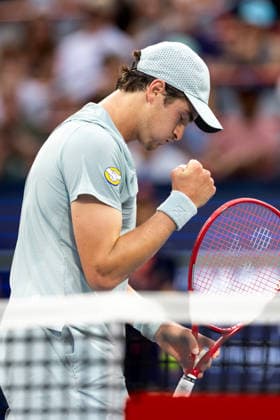 August 9, 2026, Montreal, Quebec, Canada: JOAO FONSECA (22) from Brazil reaction in match against Ben Shelton (5) from USA in round of 16 at Canadian Open at IGA stadium in Montreal, Quebec, Canada on 2026-08-09 Montreal Canada - ZUMAl189 20260809_zsp_l189_130 Copyright: xYannickxLegarex
