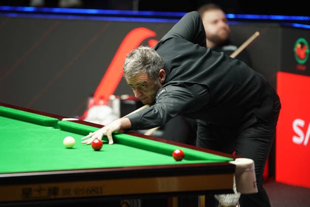 TAIYUAN, CHINA - AUGUST 09: Ronnie O Sullivan of England plays a shot in the Round 1 match against Jackson Page of Wales on day 2 of the 2026 China Open (officially the 2026 Satuo China Open) at the Riverside Sports Centre on August 9, 2026 in Taiyuan, Shanxi Province of China.  Copyright: xTaixChengzhex 111659005494