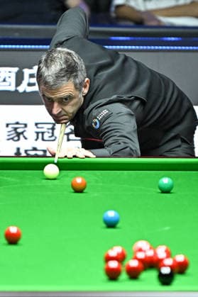 TAIYUAN, CHINA - AUGUST 09: Ronnie O Sullivan of England plays a shot in the Round 1 match against Jackson Page of Wales on day 2 of the 2026 China Open (officially the 2026 Satuo China Open) at the Riverside Sports Centre on August 9, 2026 in Taiyuan, Shanxi Province of China.  Copyright: xChinaxNewsxServicex 111659092257
