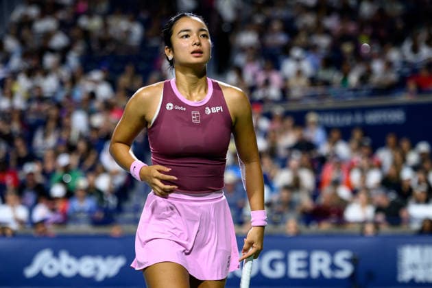 August 9, 2026, Toronto, Ontario, Canada: ALEXANDRA EALA of Philippines is seen during her round-of-16 match against Belinda Bencic of Switzerland at the National Bank Open, part of the Hologic WTA, Tennis Damen Tour at Sobeys Stadium. Toronto Canada - ZUMAr228 20260809_znp_r228_051 Copyright: xVasiliyxRyabykhx