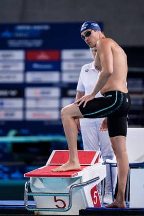 August 10, 2026: Elias Persson of Sweden in the men’s 50-meter butterfly swimming heats during day eleven of the 2026 European Aquatics Championships on August 10, 2026 in Saint Denis. Photo by Joel Marklund, BILDBYRAN, code JM JM0838 bbeng swimming 2026 European Aquatics Championships EM Sweden  Copyright: JOELxMARKLUND BB260810JM013
