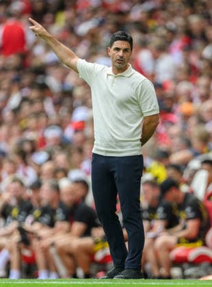 09 August 2026 - Arsenal v Borussia Dortmund - Emirates Stadium - London. Arsenal v Borussia Dortmund - Emirates Stadium - London. Arsenal Manager Mikel Arteta. Picture : Mark Pain LONDON England  Copyright: xMarkxPainx