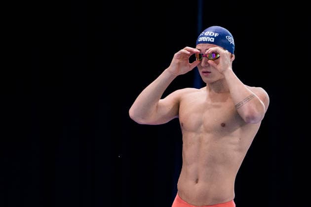August 10, 2026: Elias Klev of Norway in the men’s 50-meter butterfly swimming heats during day eleven of the 2026 European Aquatics Championships on August 10, 2026 in Saint Denis. Photo by Joel Marklund. BILDBYRAN code JM JM0838 bbeng swimming 2026 European Aquatics Championships EM Norway  Copyright: JOELxMARKLUND BB260810JM029