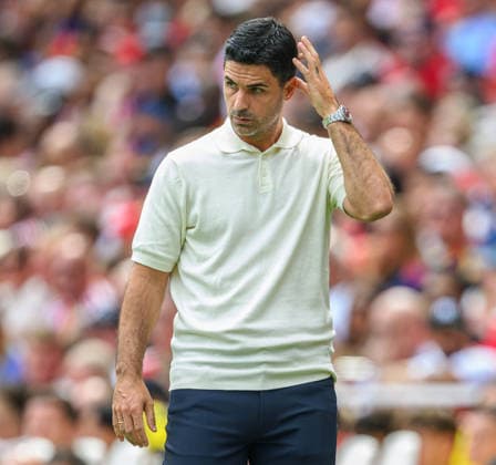 09 August 2026 - Arsenal v Borussia Dortmund - Emirates Stadium - London. Arsenal v Borussia Dortmund - Emirates Stadium - London. Arsenal Manager Mikel Arteta. Picture : Mark Pain LONDON England  Copyright: xMarkxPainx