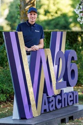 AACHEN FEI World Championships 2026, AACHEN FEI World Championships 2026 WANDRES Frederic GER, Bluetooth Old 1st Horse Inspection Dressage Aachen, Soers Equestrian Stadium, August 10, 2026