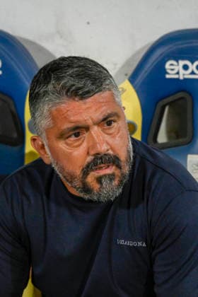 Lazio™s head coach Gennaro Gattuso during the 2026 2027 season pre-season friendly football match between Frosinone and SS Lazio at the Benito Stirpe stadium in Frosinone Italy - Sunday, August 09, 2026 - Soccer ( Photo by Fabrizio Corradetti LaPresse )  Copyright: xFabrizioxCorradetti LaPressex