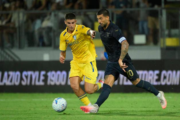 Lazio™s Mattia Zaccagni during the 2026 2027 season pre-season friendly football match between Frosinone and SS Lazio at the Benito Stirpe stadium in Frosinone Italy - Sunday, August 09, 2026 - Soccer ( Photo by Fabrizio Corradetti LaPresse )  Copyright: xFabrizioxCorradetti LaPressex
