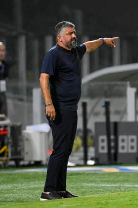 Lazio™s head coach Gennaro Gattuso during the 2026 2027 season pre-season friendly football match between Frosinone and SS Lazio at the Benito Stirpe stadium in Frosinone Italy - Sunday, August 09, 2026 - Soccer ( Photo by Fabrizio Corradetti LaPresse )  Copyright: xFabrizioxCorradetti LaPressex
