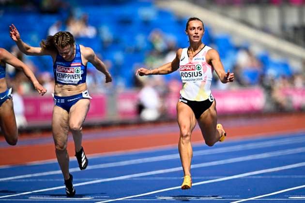 European Athletics Championships Birmingham 2026 - day 1 BIRMINGHAM, ENGLAND - AUGUST 10 : Rosius Rani (BEL) in action during the 100m Women Round 1 Heat 2 on day 1 of the Birmingham 2026 European Athletics Championships on August 10, 2026 in Birmingham, England, 10 08 2026 Birmingham ENGLAND  Copyright: xTomasxSiskx