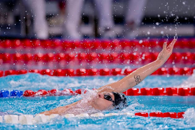 France, Paris, Centre Aquatique Olympique Metropole du Grand Paris, August 10, 2026, European Aquatics Championships—Artistic Swimming, Day 11, Morning Session, Cedric Buessing of Germany, Photo by Eibner Pressefoto Tino Henschel European Aquatics Championships Artistic Swimming, Day 11, Morning Session, Paris Copyright: xEibnerxPressefotox