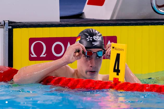 France, Paris, Centre Aquatique Olympique Metropole du Grand Paris, August 10, 2026, European Aquatics Championships—Artistic Swimming, Day 11, Morning Session, Cedric Buessing of Germany, Photo by Eibner Pressefoto Tino Henschel European Aquatics Championships Artistic Swimming, Day 11, Morning Session, Paris Copyright: xEibnerxPressefotox
