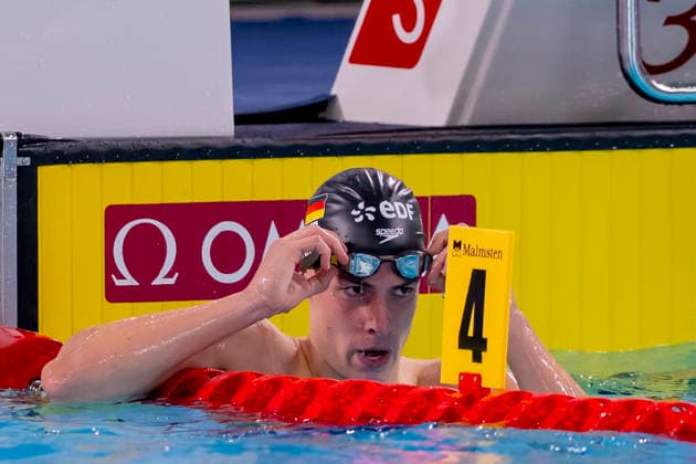 France, Paris, Centre Aquatique Olympique Metropole du Grand Paris, August 10, 2026, European Aquatics Championships—Artistic Swimming, Day 11, Morning Session, Cedric Buessing of Germany, Photo by Eibner Pressefoto Tino Henschel European Aquatics Championships Artistic Swimming, Day 11, Morning Session, Paris Copyright: xEibnerxPressefotox