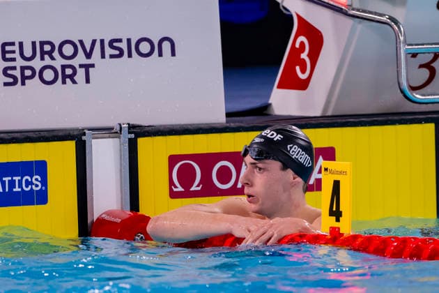 France, Paris, Centre Aquatique Olympique Metropole du Grand Paris, August 10, 2026, European Aquatics Championships—Artistic Swimming, Day 11, Morning Session, Cedric Buessing of Germany, Photo by Eibner Pressefoto Tino Henschel European Aquatics Championships Artistic Swimming, Day 11, Morning Session, Paris Copyright: xEibnerxPressefotox