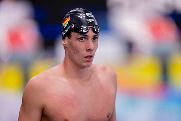 France, Paris, Centre Aquatique Olympique Metropole du Grand Paris, August 10, 2026, European Aquatics Championships—Artistic Swimming, Day 11, Morning Session, Cedric Buessing of Germany, Photo by Eibner Pressefoto Tino Henschel European Aquatics Championships Artistic Swimming, Day 11, Morning Session, Paris Copyright: xEibnerxPressefotox