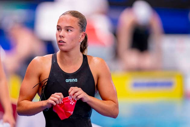 France, Paris, Centre Aquatique Olympique Metropole du Grand Paris, August 10, 2026, European Aquatics Championships – Artistic Swimming, Day 11, Morning Session, Angelina Patt of Switzerland, Photo by Eibner Pressefoto Tino Henschel, European Aquatics Championships – Artistic Swimming, Day 11, Morning Session, Paris Copyright: xEibnerxPressefotox