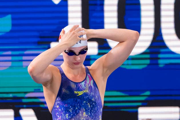 France, Paris, Centre Aquatique Olympique Metropole du Grand Paris, August 10, 2026, European Aquatics Championships – Artistic Swimming, Day 11, Morning Session, Kornelia Fiedkiewicz of Poland, Photo by Eibner Pressefoto Tino Henschel, European Aquatics Championships – Artistic Swimming, Day 11, Morning Session, Paris Copyright: xEibnerxPressefotox