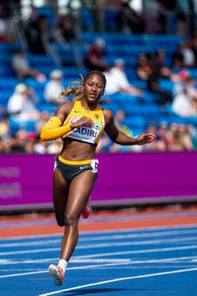 August 10, 2026, GBR, Track and Field, 2026 European Championships, Morning Session, Day 1, Birmingham, Chelsea Kadiri (Germany), Women s 100-Meter Dash, Preliminary Round, Birmingham Alexander Stadium, England, Great Britain Copyright: xNordphoto Memmlerx