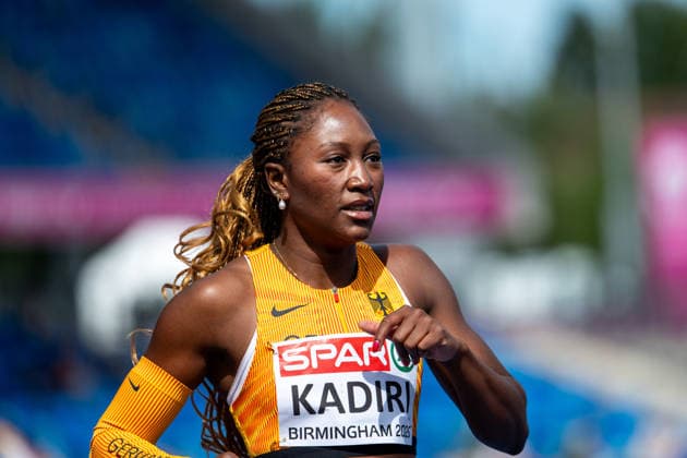 August 10, 2026, GBR, Track and Field, 2026 European Championships, Morning Session, Day 1, Birmingham, Chelsea Kadiri (Germany), Women s 100-Meter Dash, Preliminary Round, Birmingham Alexander Stadium, England, Great Britain Copyright: xNordphoto Memmlerx