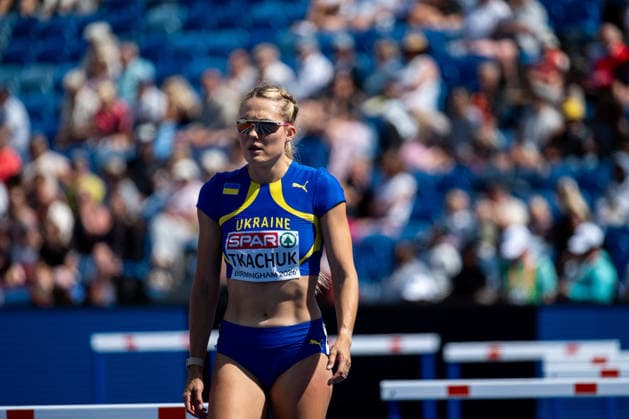 August 10, 2026, GBR, Track and Field, 2026 European Championships, Morning Session, Day 1, Birmingham, Viktoriya Tkachuk (Ukraine), Women s 400-meter hurdles, Heats, Birmingham Alexander Stadium, England, Great Britain Copyright: xNordphoto Memmlerx