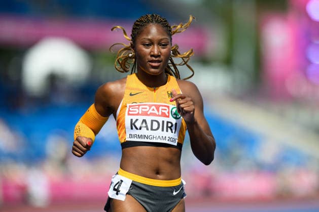 BIRMINGHAM, GREAT BRITAIN - August 10: Chelsea Kadiri (Germany) during the 100 metres round one heat race during the European Athletics Championships 2026 at Alexander Stadium in Birmingham, Great Britain (Photo by Sven Beyrich Sports Press Photo) Copyright: xSvenxBeyrich SportsxPressxPhotox Sportspressphoto_SPR203929