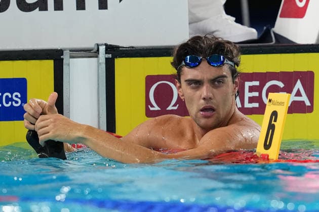 Thomas Ceccon from Italy at the Swimming European Aquatics Championships Paris 2026, Paris, August 10, 2026 .  Copyright: xGianxMattiaxD Alberto LaPressex